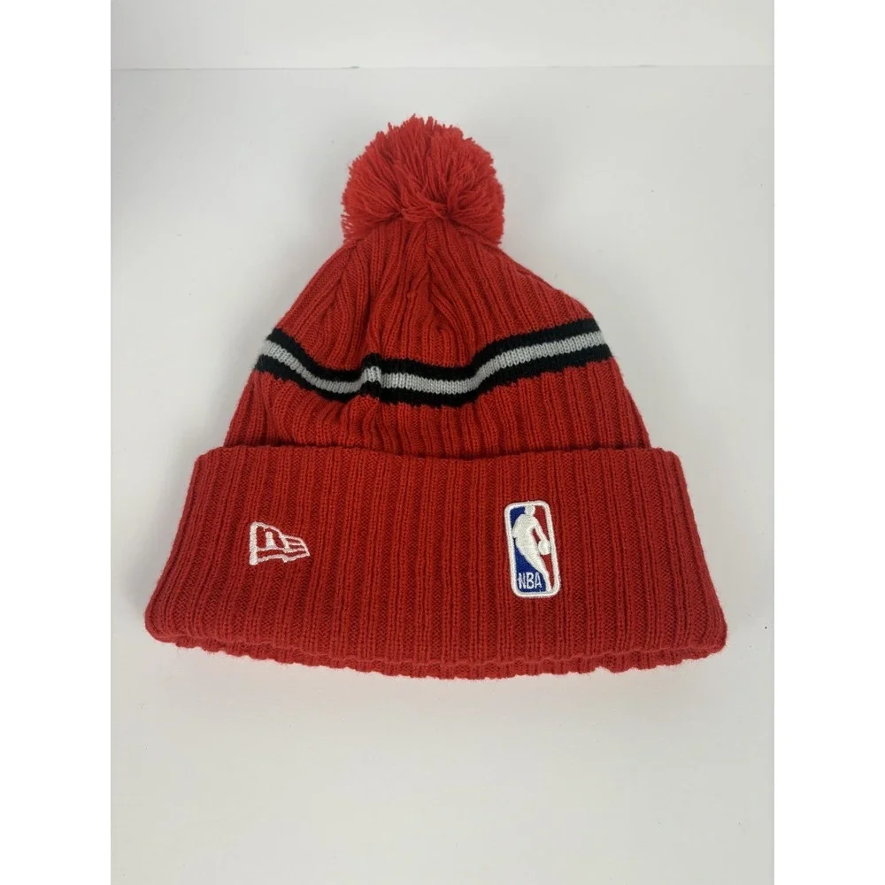 Toronto Raptors New Era NBA Draft Basketball Pom Knit Beanie(no Pin)